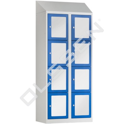 BASIC Locker with 8 transparent doors
